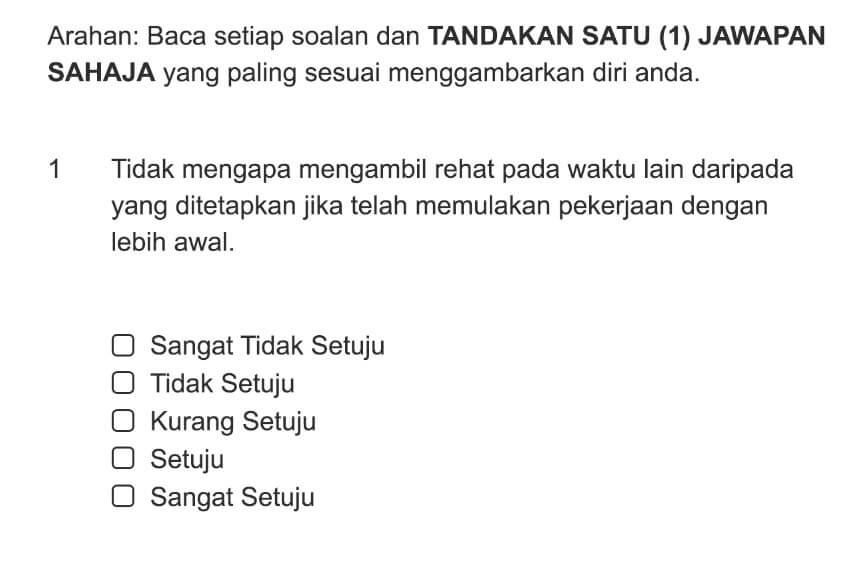 Tidak mengapa mengambil rehat pada waktu lain daripada yang ditetapkan jika telah memulakan pekerjaan dengan lebih awal.