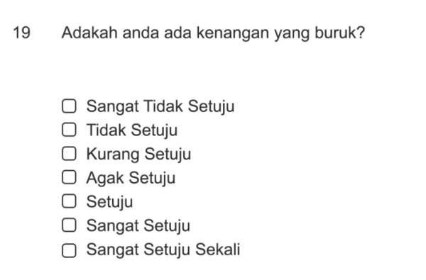 Adakah anda ada kenangan yang buruk
