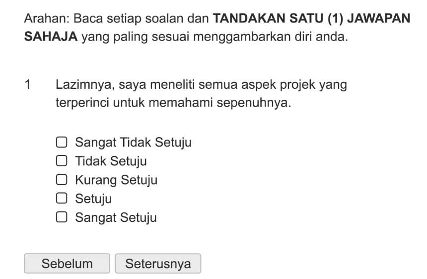 Lazimnya, saya meneliti semua aspek projek yang terperinci untuk memahami sepenuhnya.