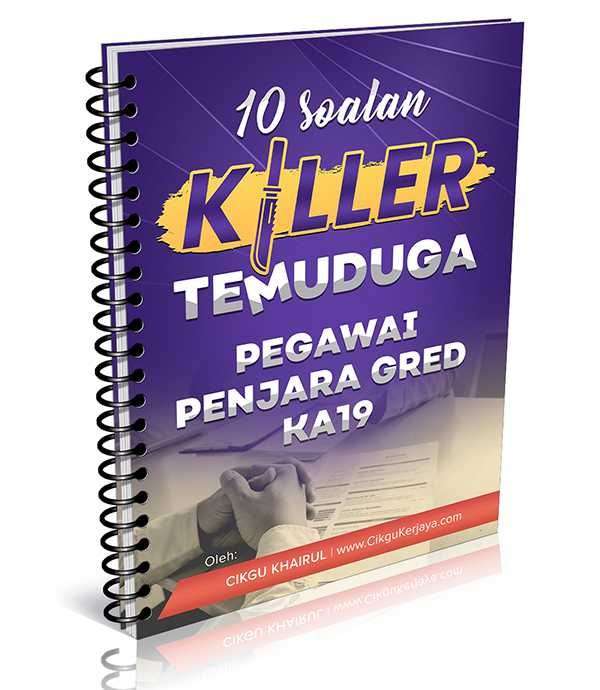 Soalan Temuduga Pegawai Penjara Gred KA19